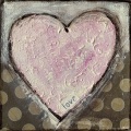 pink collage heart